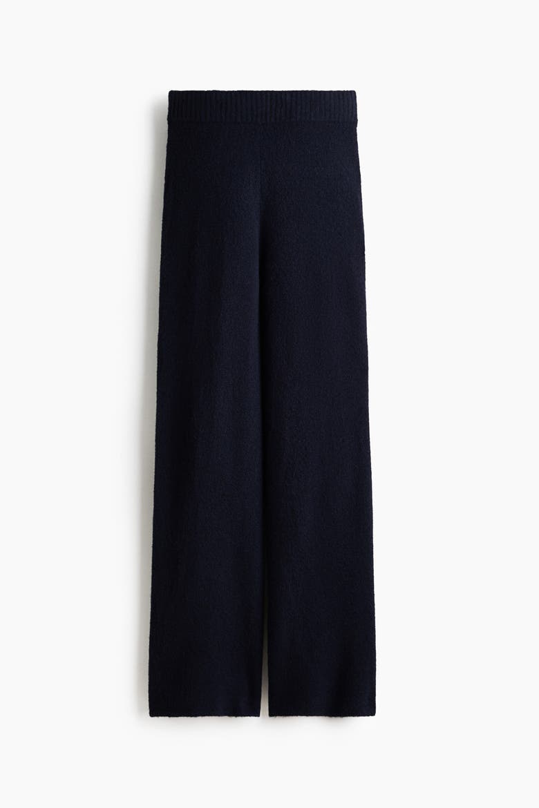 Fine-knit Trousers, Alternate, color, Navy blue