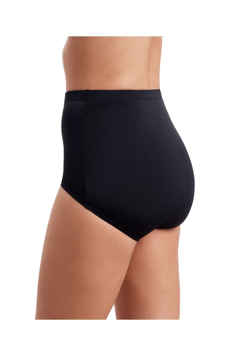 ShapeSolver Full Hipster Brief Swimsuit Bottom, Alternate, color, Black