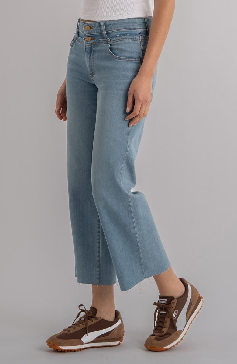 KUT from the Kloth Stacked High Waist Ankle Wide Leg Jeans, Alternate, color, 