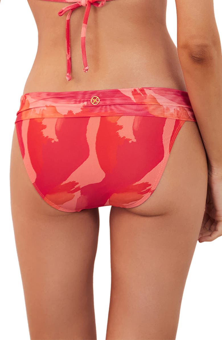 ViX Paula Hermanny Rambla Bia Tube Bikini Bottoms, Alternate, color, Red Multi