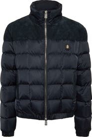 BILLIONAIRE Puffer Down Jacket With Leather Inserts Men
