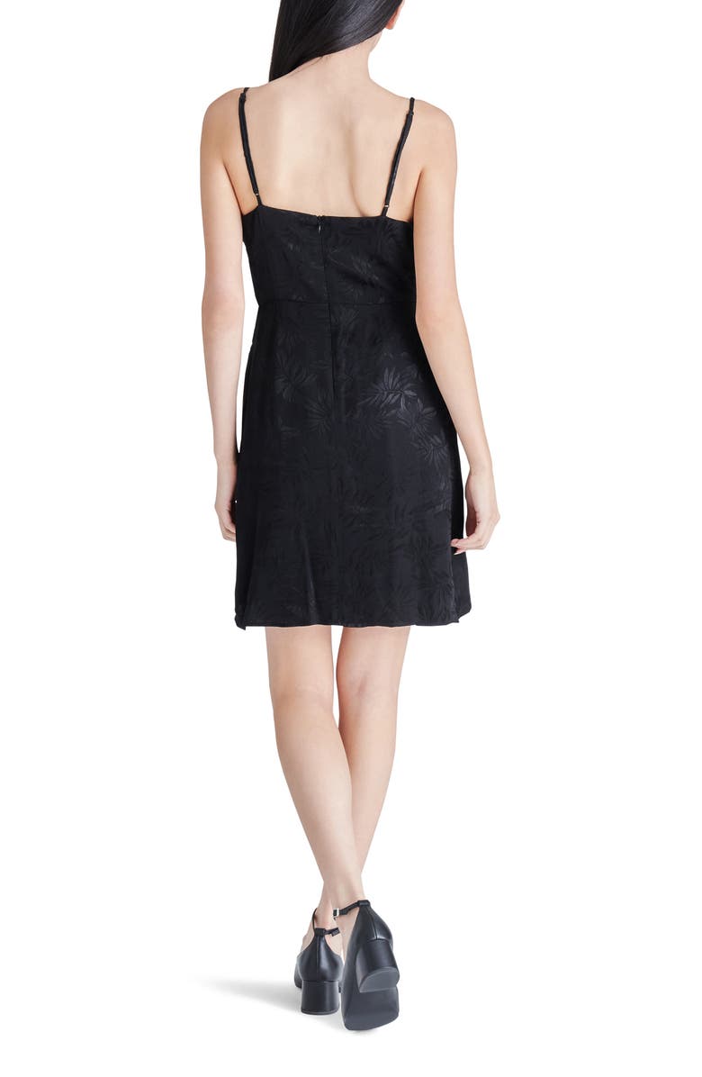 Steve Madden Georgina Jacquard Faux Wrap Satin Minidress, Alternate, color, 