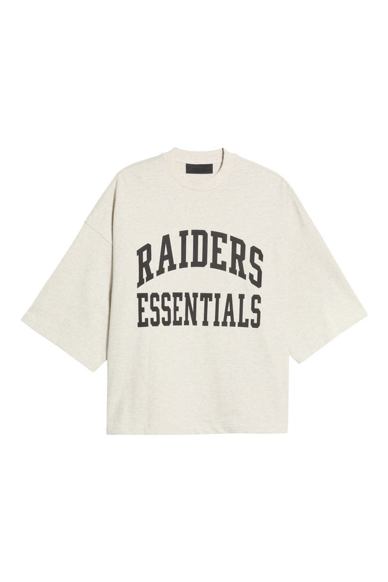 Raiders Merch Oversize Cotton Graphic T-Shirt, Main, color, OATMEAL HEATHER