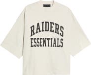 Fear of God Essentials Raiders Merch Oversize Cotton Graphic T-Shirt