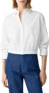 Theory Fixed Sleeve Cotton Blend Shirt