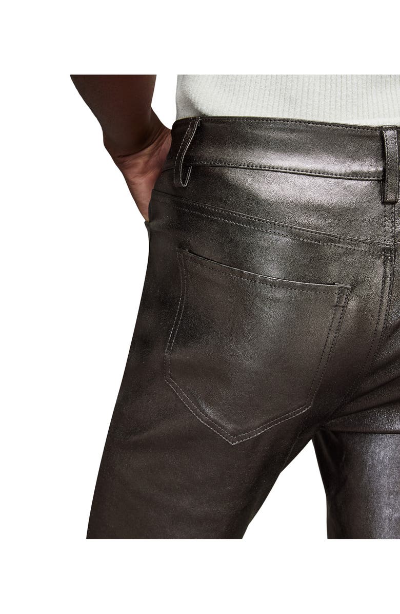 AllSaints Ina Leather Skinny Jeans, Alternate, color, 