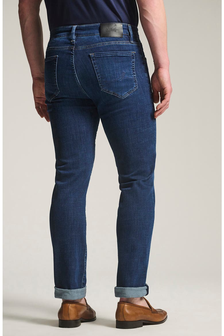 Courage Straight Leg Jeans, Alternate, color, INDIGO BRUSHED ORGAN