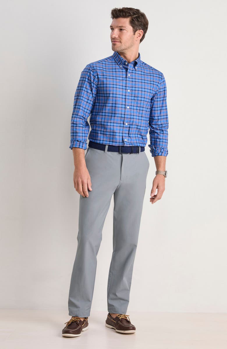 vineyard vines On-The-Go Straight Leg Performance Pants, Alternate, color, Ultimate Gray