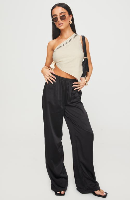 Princess Polly Frankle Top In Cream/black