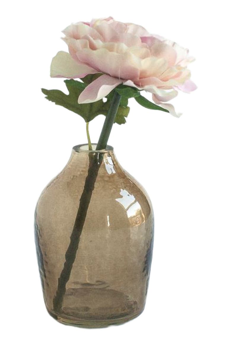 Hammered Glass Bud Vases - Set of 3, Alternate, color, Grey