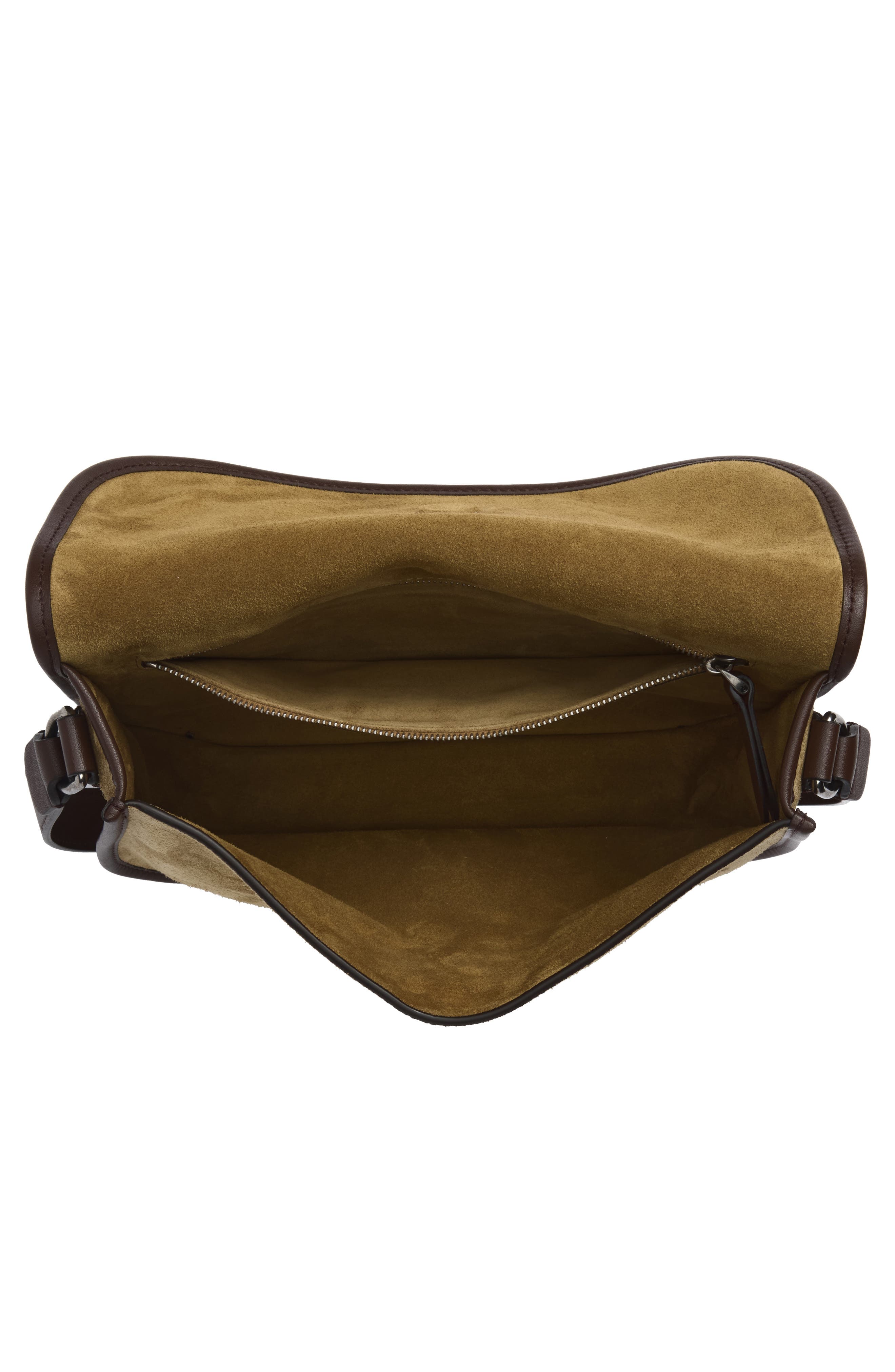 Antibes Suede Crossbody Bag, Alternate, color, BEIGE
