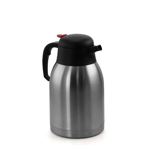 2.11 Quart Stainless Steel Thermal Beverage Carafe for Coffee and Tea