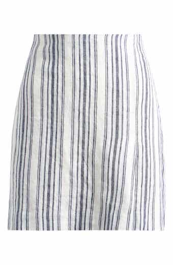 Madewell Stripe Linen Skirt