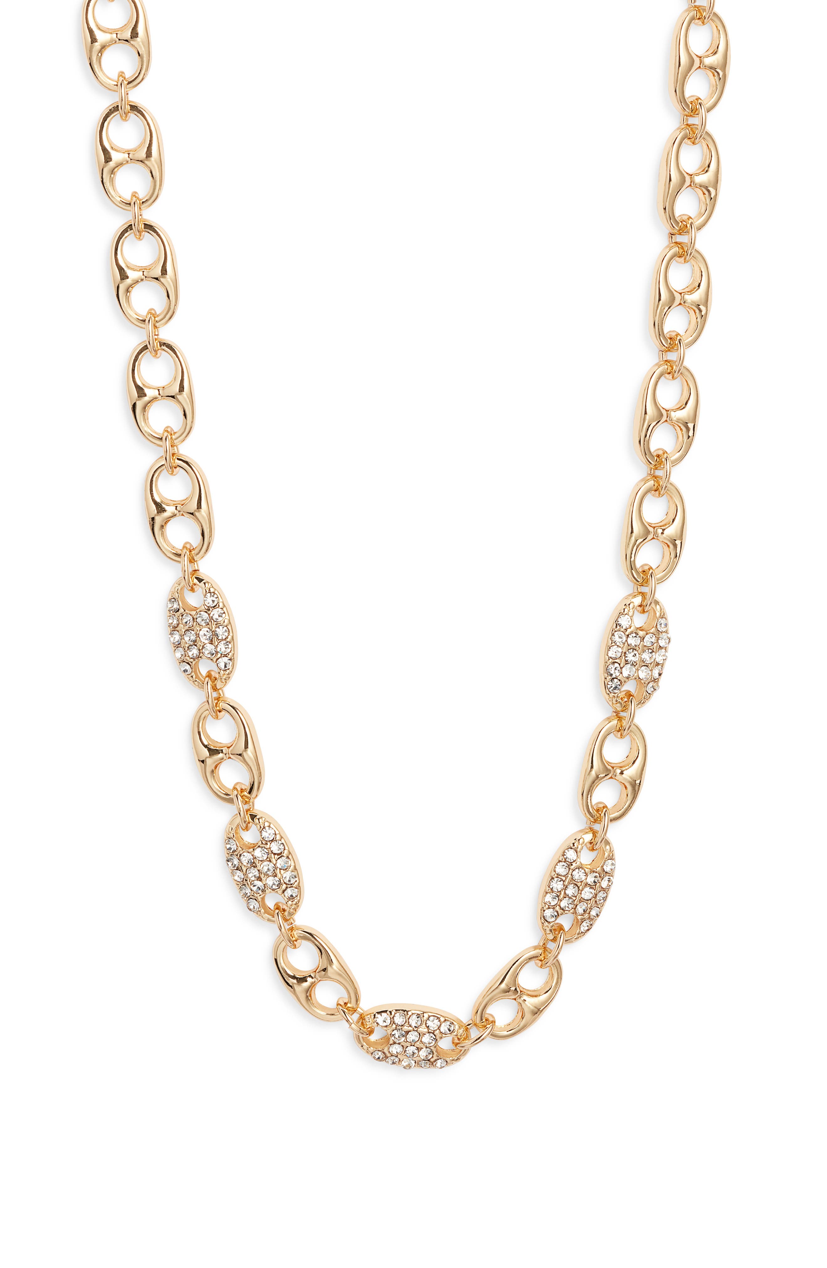 Nordstrom Pave Link Collar Necklace