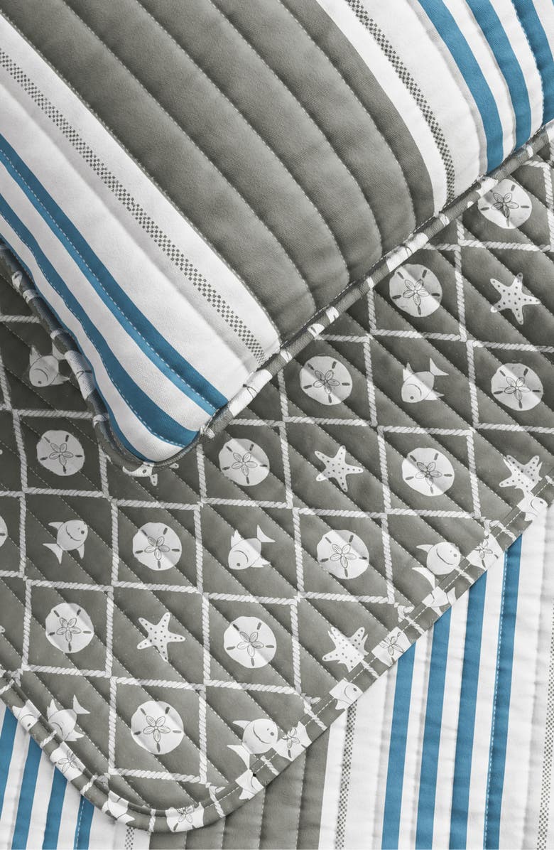 Woven & Weft Stripe Coastal Quilt & Sham Set, Alternate, color, Coastal Stripe