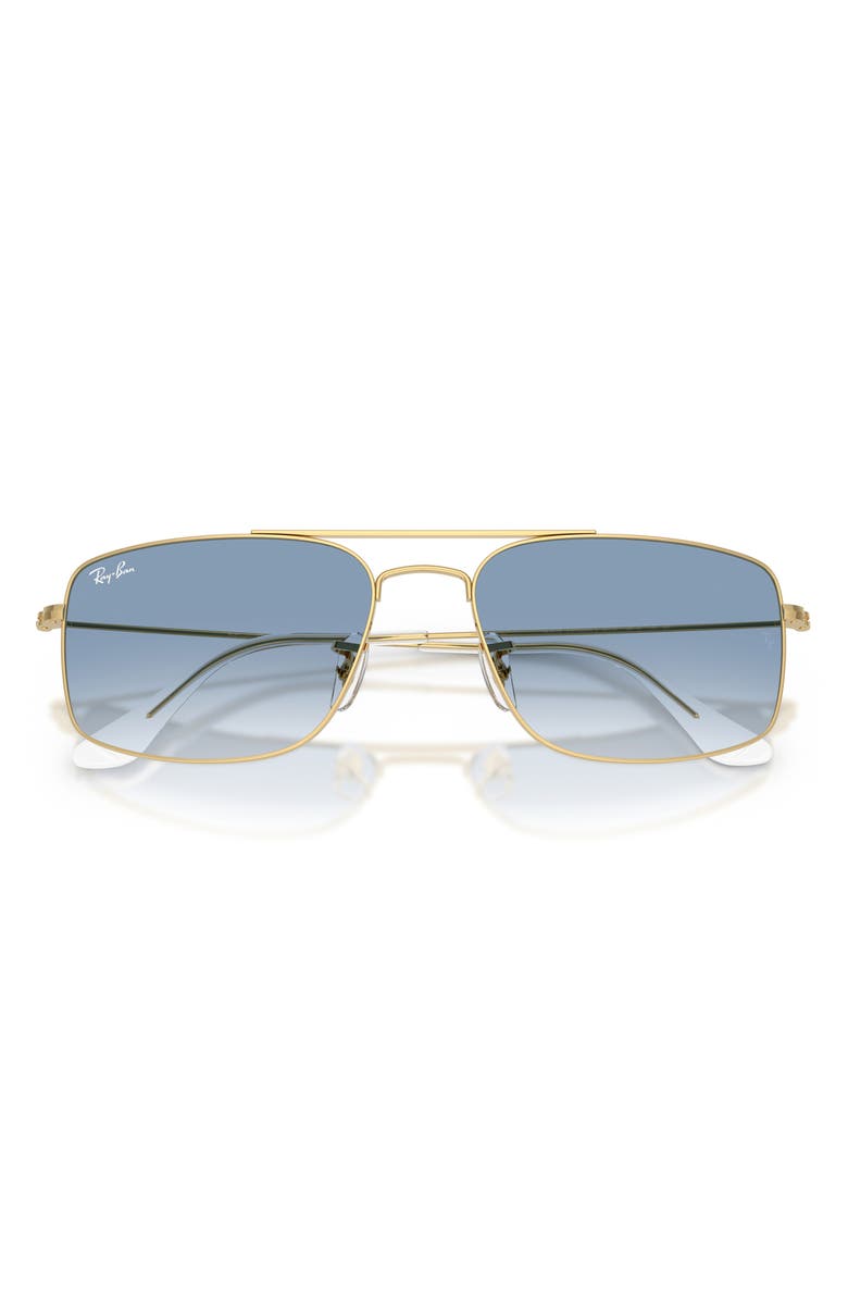 Ray-Ban 59MM EXPLORER 3 SQUARE, Alternate, color, Arista / Clear Gradient Blue