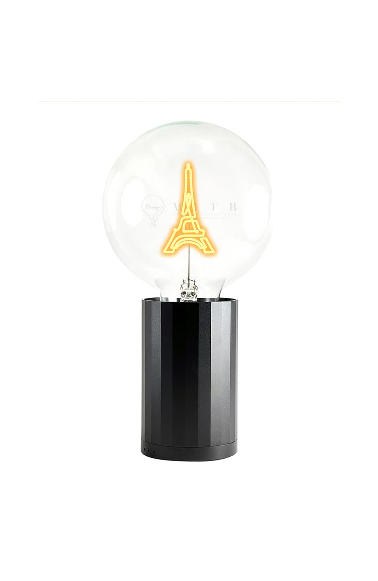 MITB Eiffel Tower Portable Table Lamp, Main, color, Black