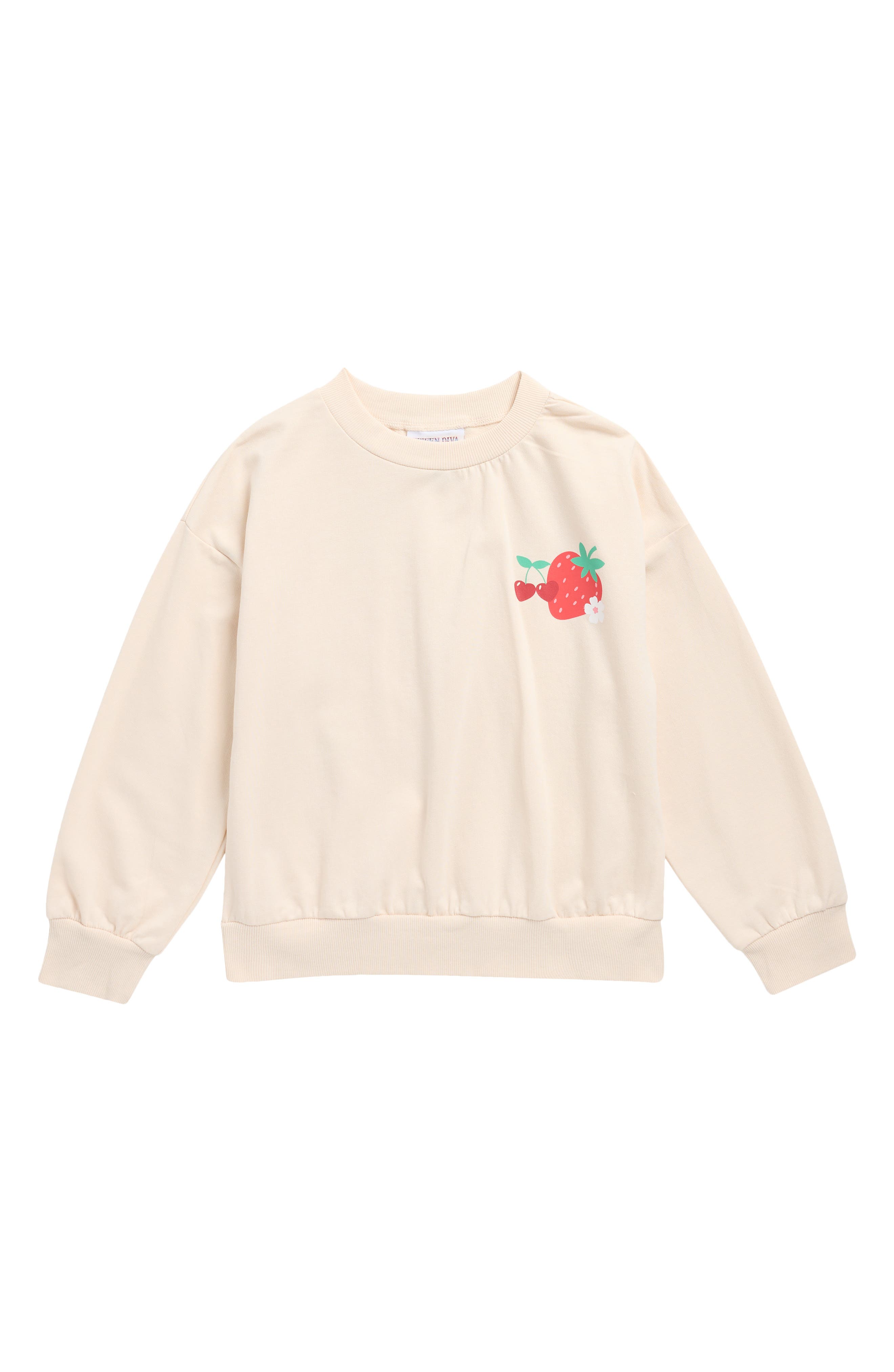 Tween Diva Kids' Berry Graphic Sweatshirt