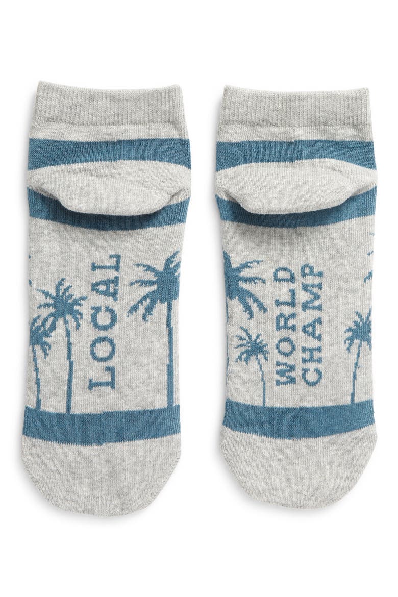 Summer School Ankle Socks, Alternate, color, HEATHER ALLOY