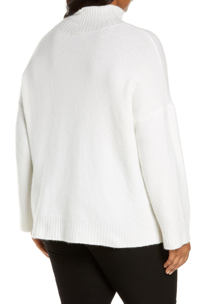 Turtleneck Box Top, Alternate, color, SOFT WHITE