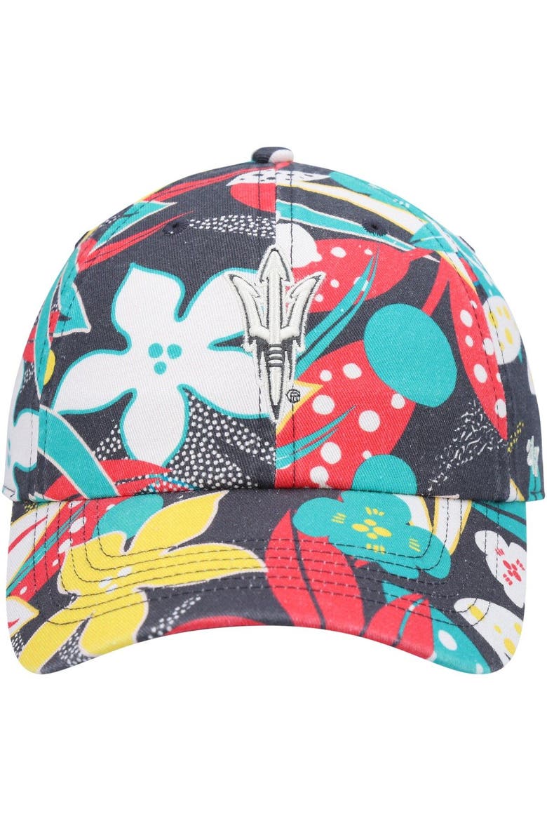 Women's '47 Charcoal Arizona State Sun Devils Plumeria Clean Up Adjustable Hat, Alternate, color, Charcoal