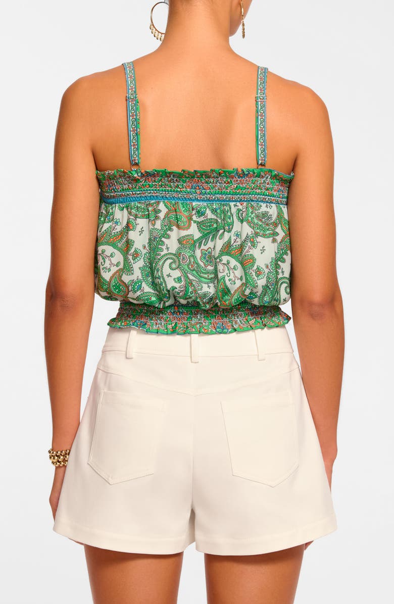 Ramy Brook Miley Paisley Crop Camisole, Alternate, color,