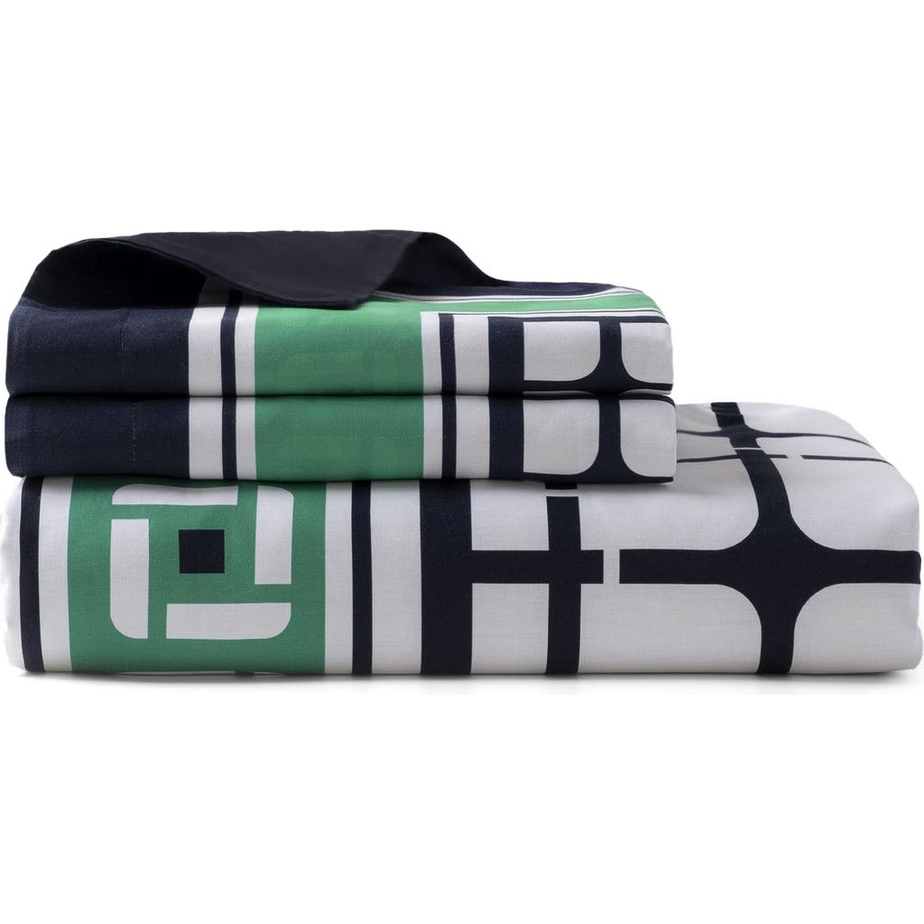 Brooks Brothers Framed Print Broken Cotton Duvet Cover & Sham Set