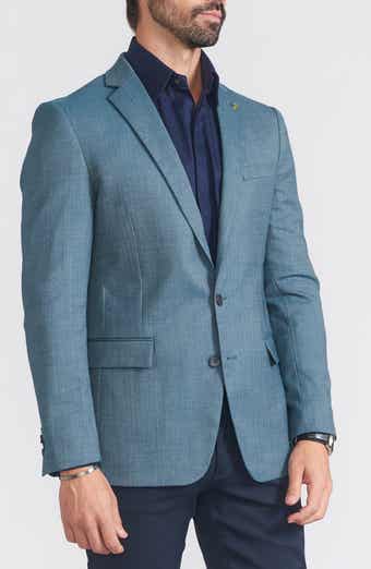 CRICKETEER Herringbone Print Wool Blend Sport Coat