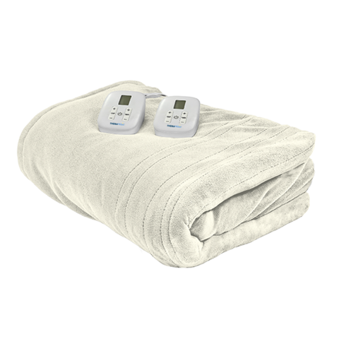 84" x 90" Ivory Queen Heated Blanket