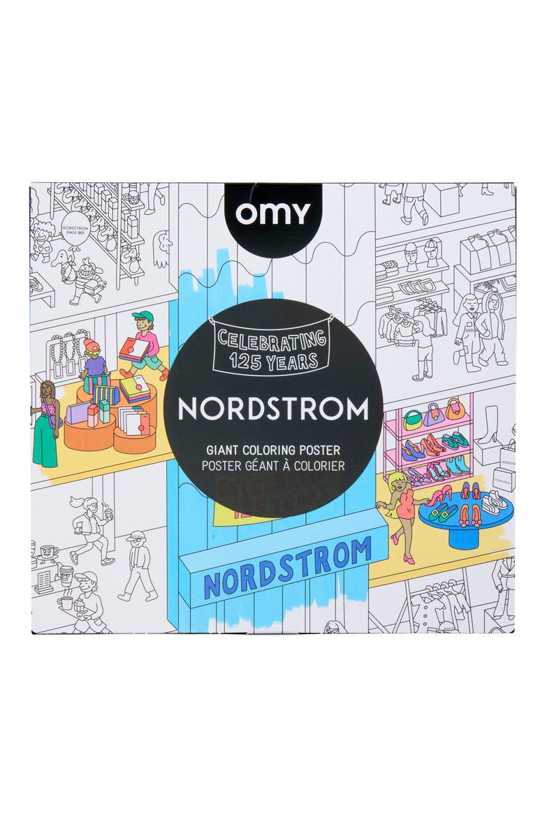 125th Nordstrom Giant Coloring Book, Main, color, BLACK