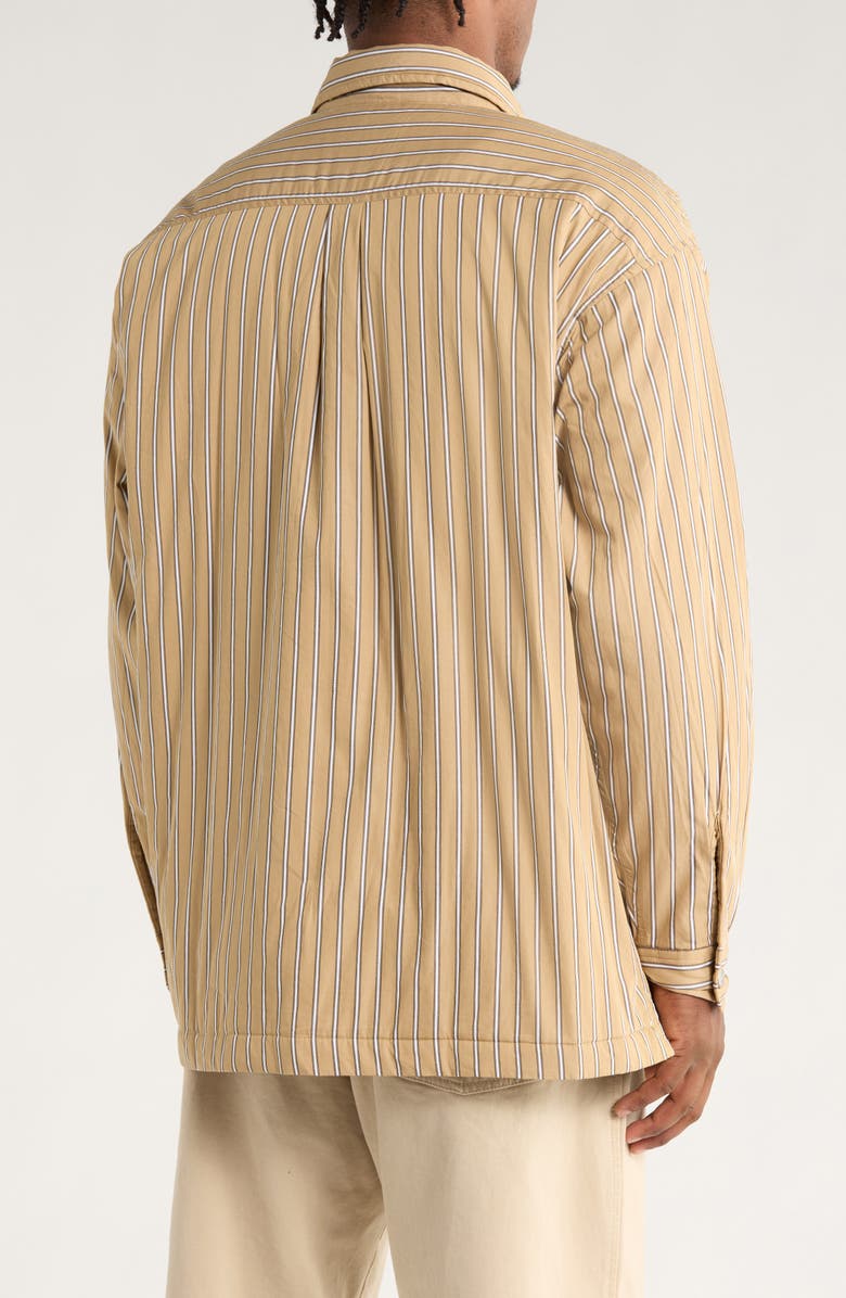Carhartt Work In Progress Grimsby Stripe Shirt Jacket, Alternate, color, Grimsby Stripe, Dusty Brown