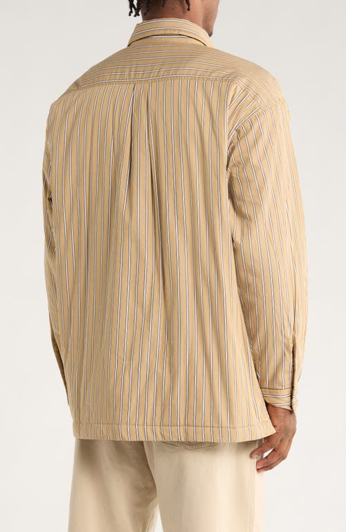 Carhartt Work In Progress Grimsby Stripe Shirt Jacket In Brown