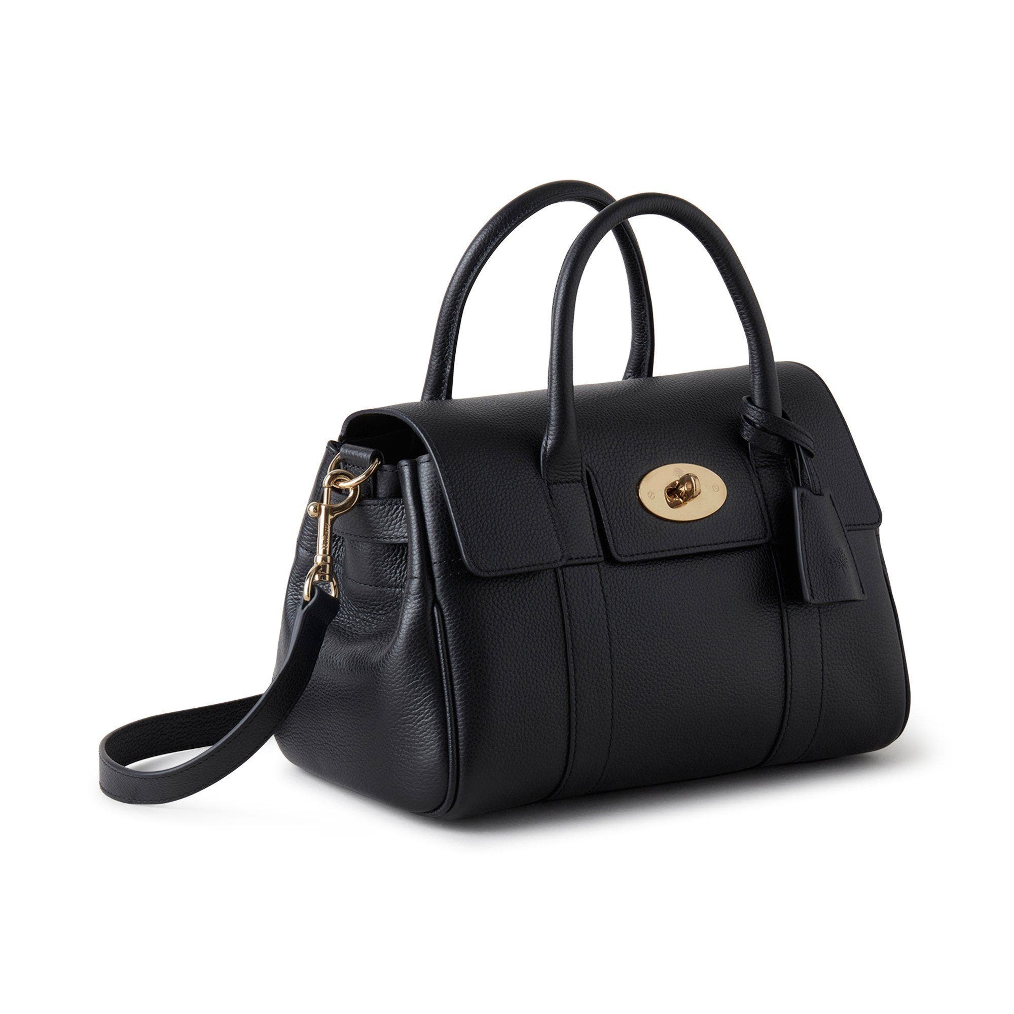 Mulberry Small Bayswater Satchel, Alternate, color, Black