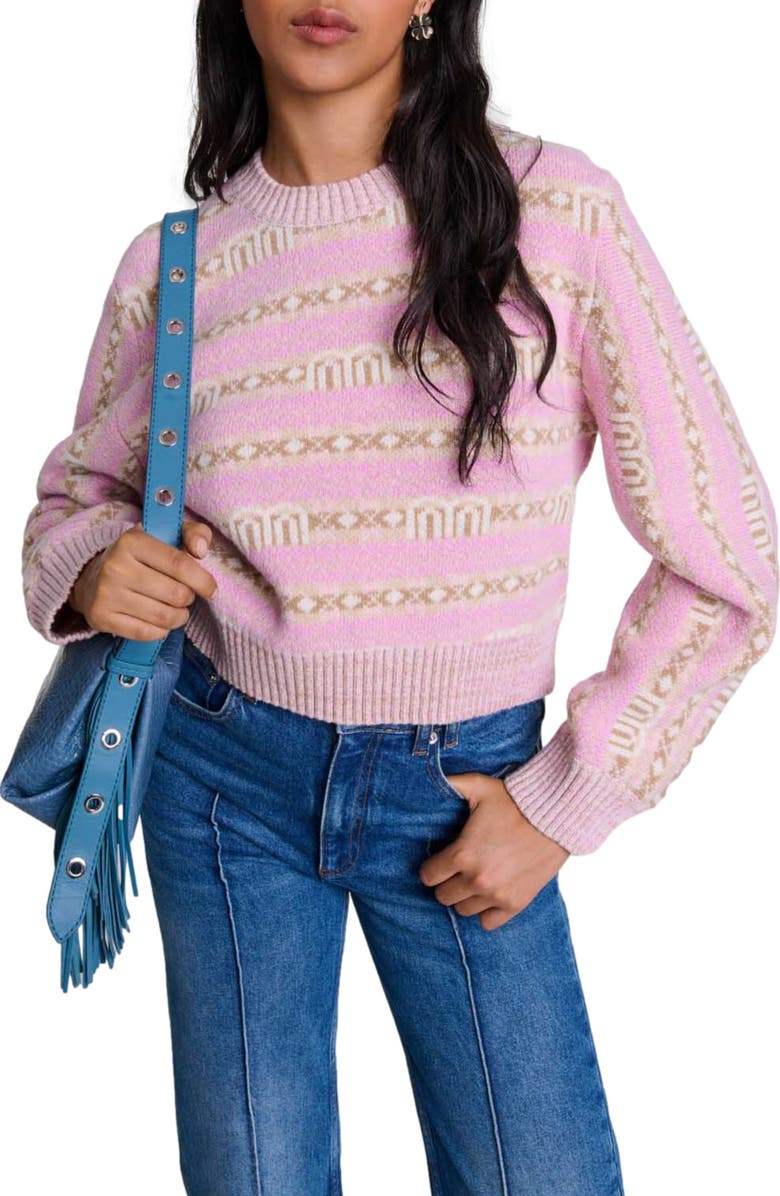 maje Jacquard sweater, Main, color,