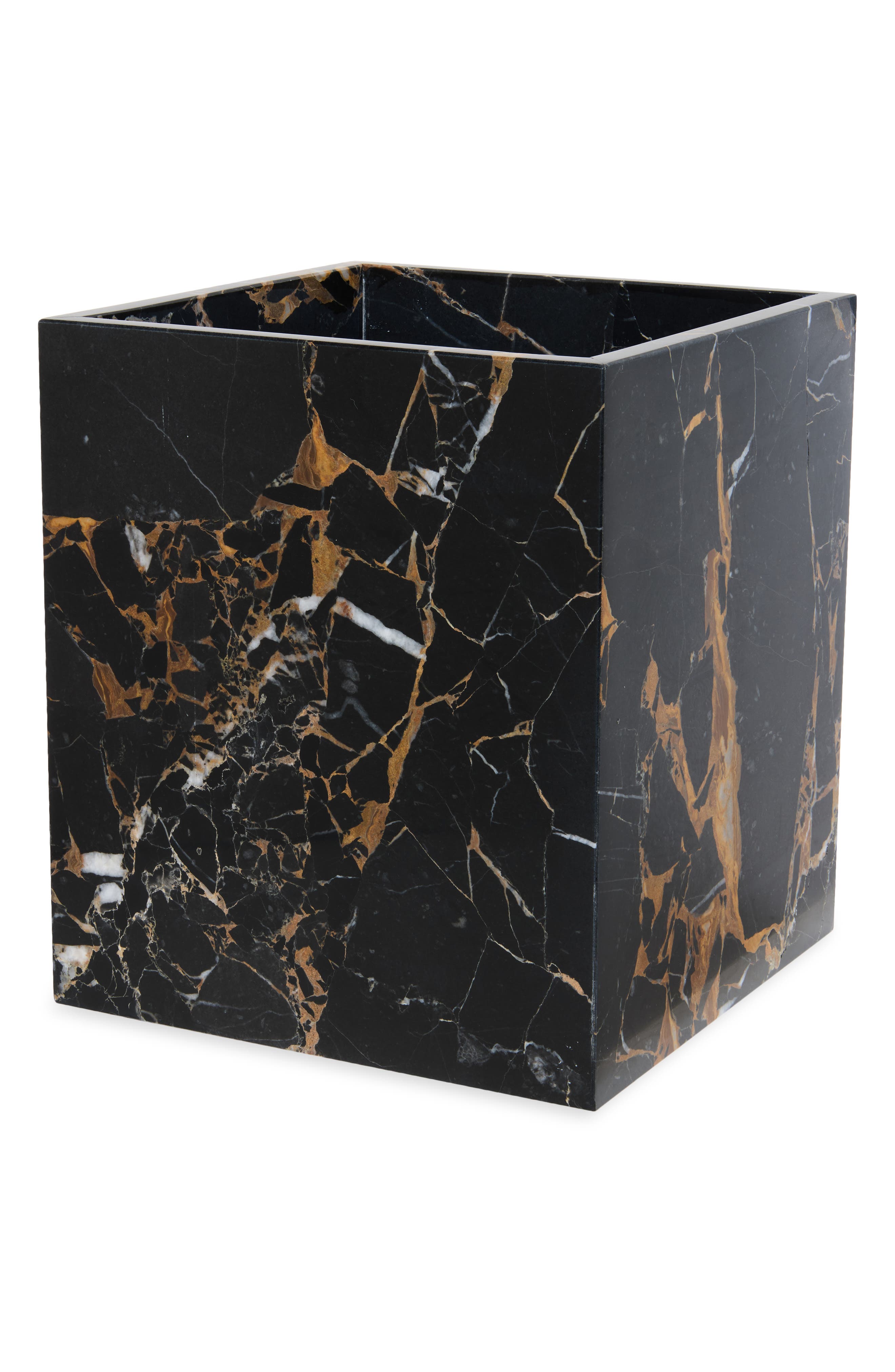 Kassatex Athenas Marble Waste Basket