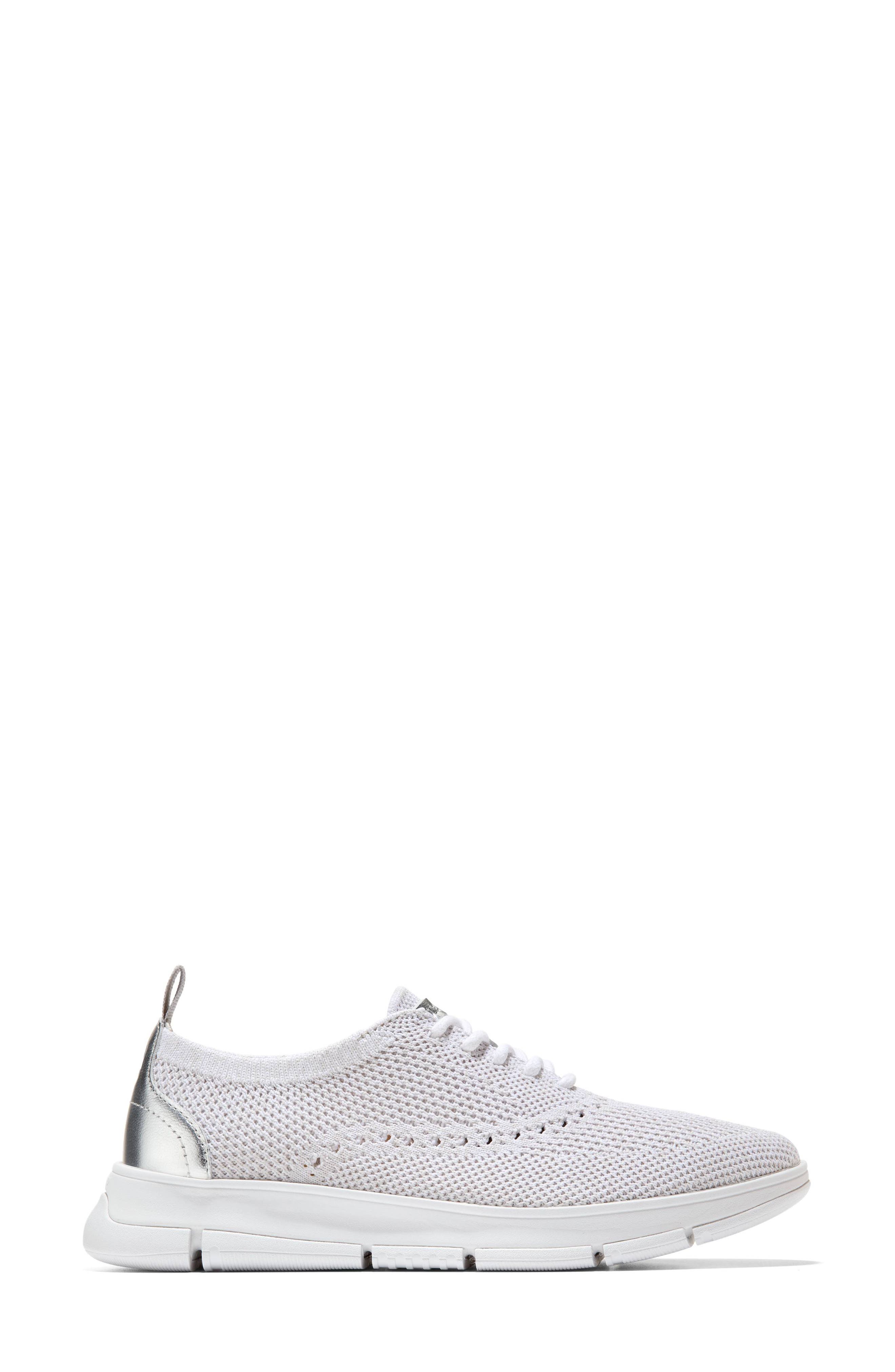Cole Haan ZERØGRAND Stitchlite<sup>™</sup> Wingtip Oxford Sneaker, Alternate, color, White/Harbor Mist
