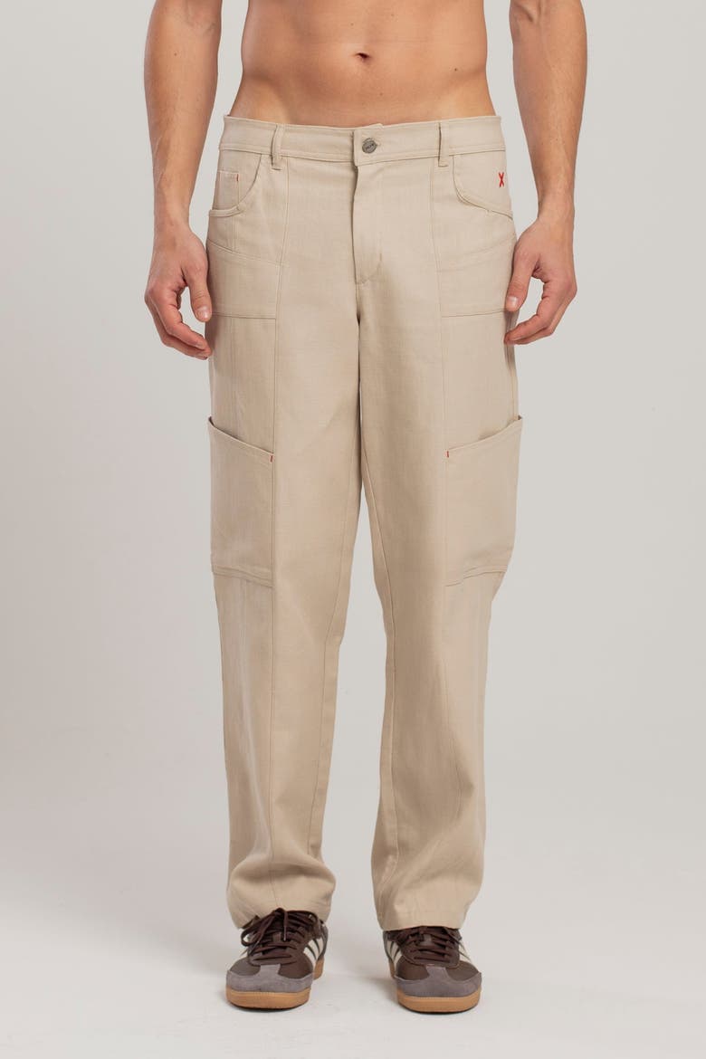 Linen Blend Free Heaven Pant With Pocket, Alternate, color, Beige