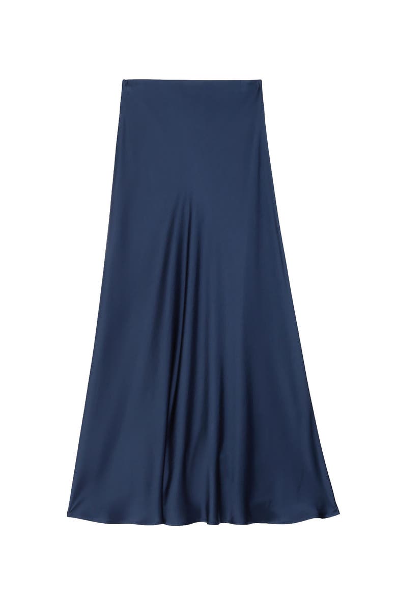 Skirt In Viscose, Alternate, color, Blue