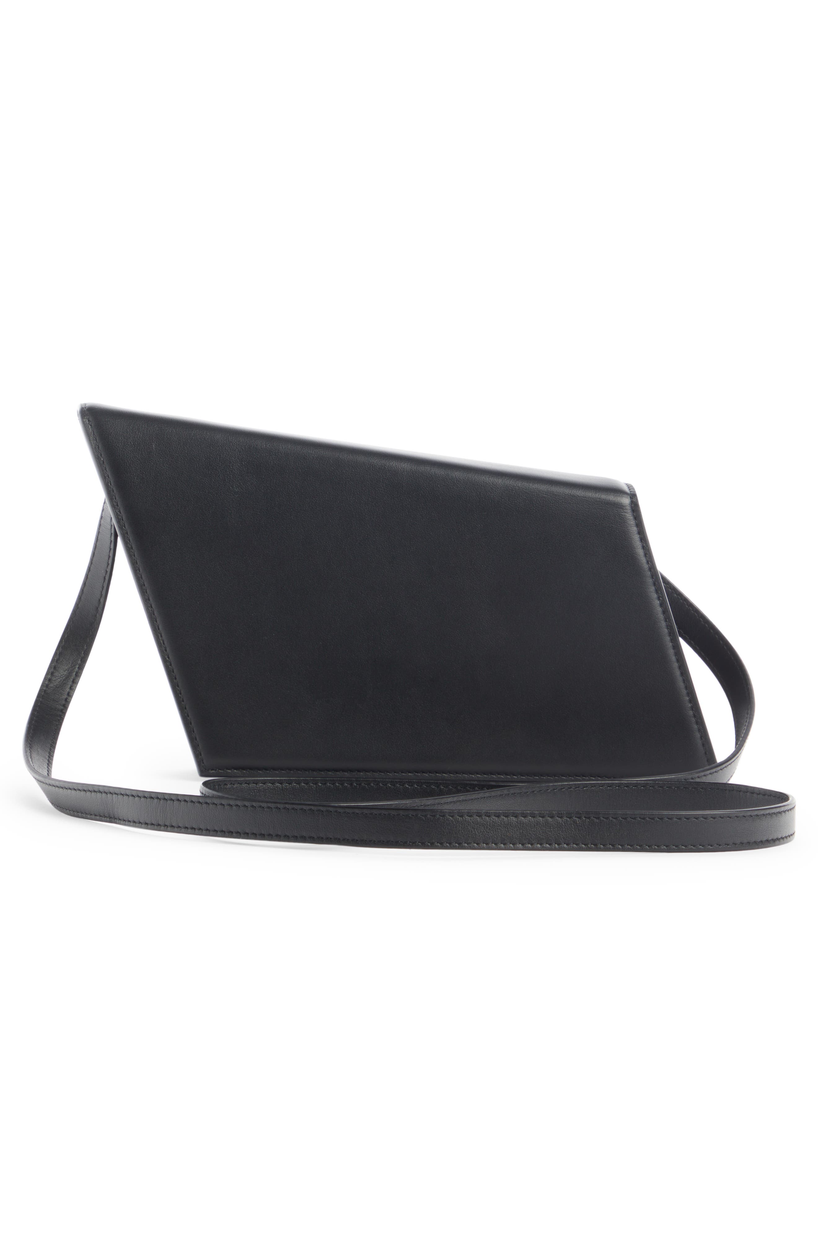 Acne Studios Micro Distortion Leather Shoulder Bag, Alternate, color, 