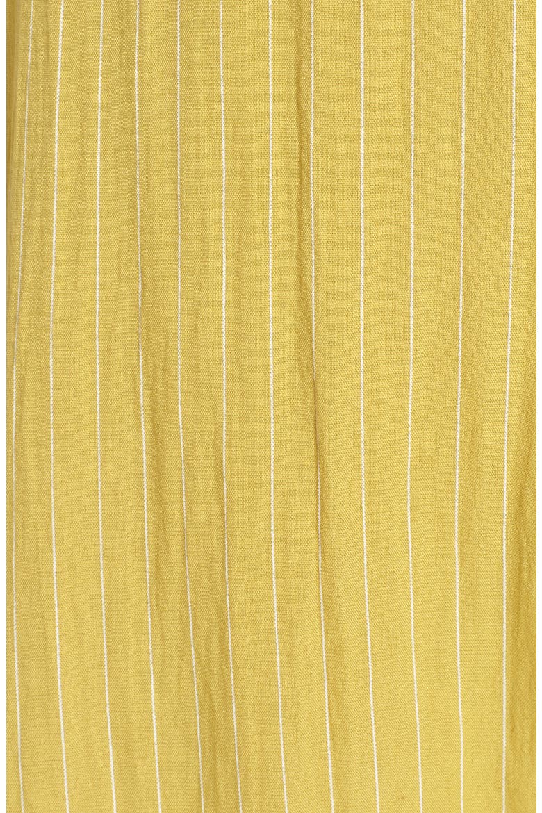 Stripe Tie Front Midi Dress, Alternate, color, YELLOW STRIPE