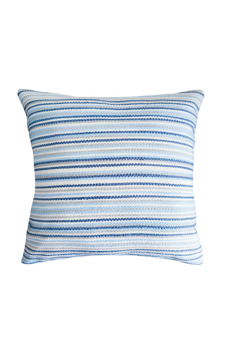 Yacht Stripe Indoor Outdoor Pillow, Main, color, Blue