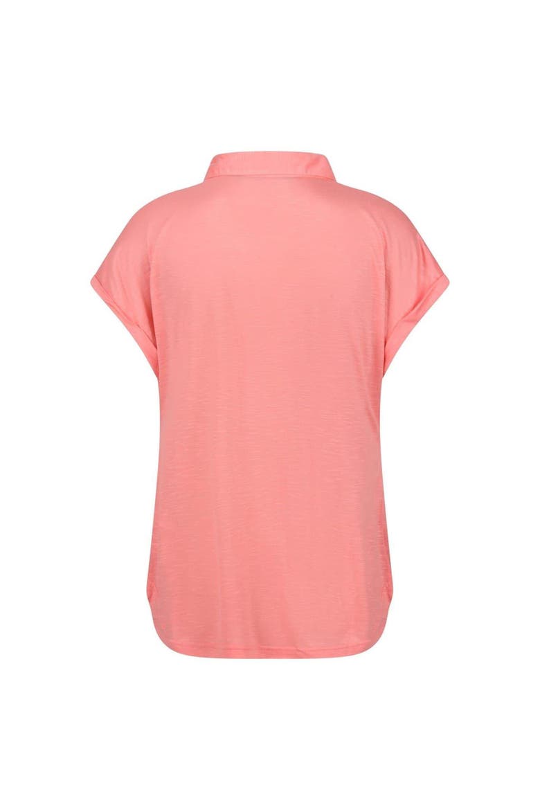 Plain V Neck Polo Shirt, Alternate, color, Shell Pink