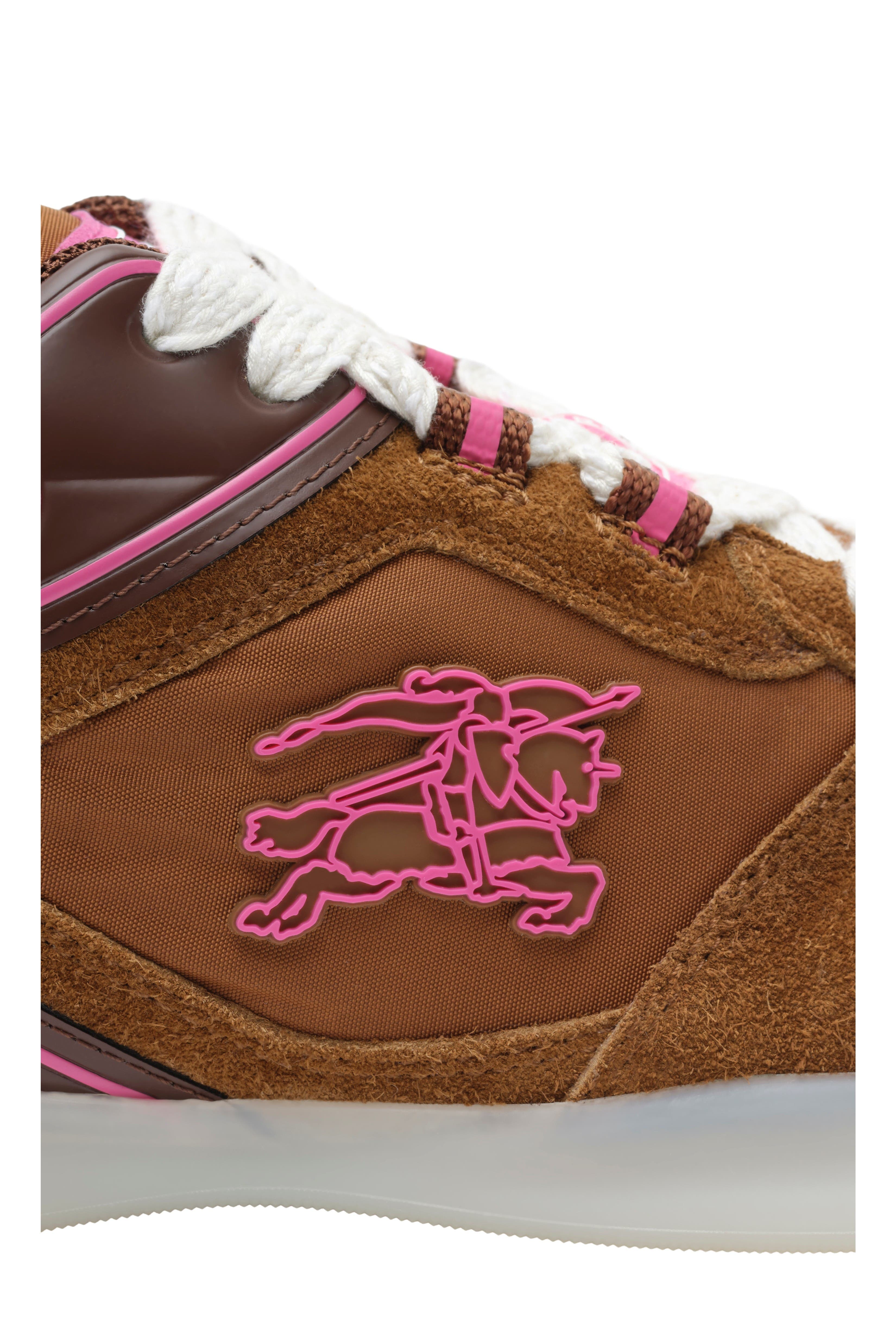 Burberry Check Matrix Sport Sneakers, Alternate, color, Chestnut Brown