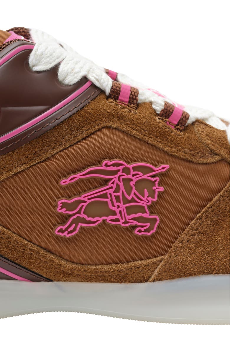 Burberry Check Matrix Sport Sneakers, Alternate, color, Chestnut Brown