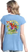 Margaritaville Women's Margaritaville Light Blue New York Yankees Gametime is Paradise T-Shirt