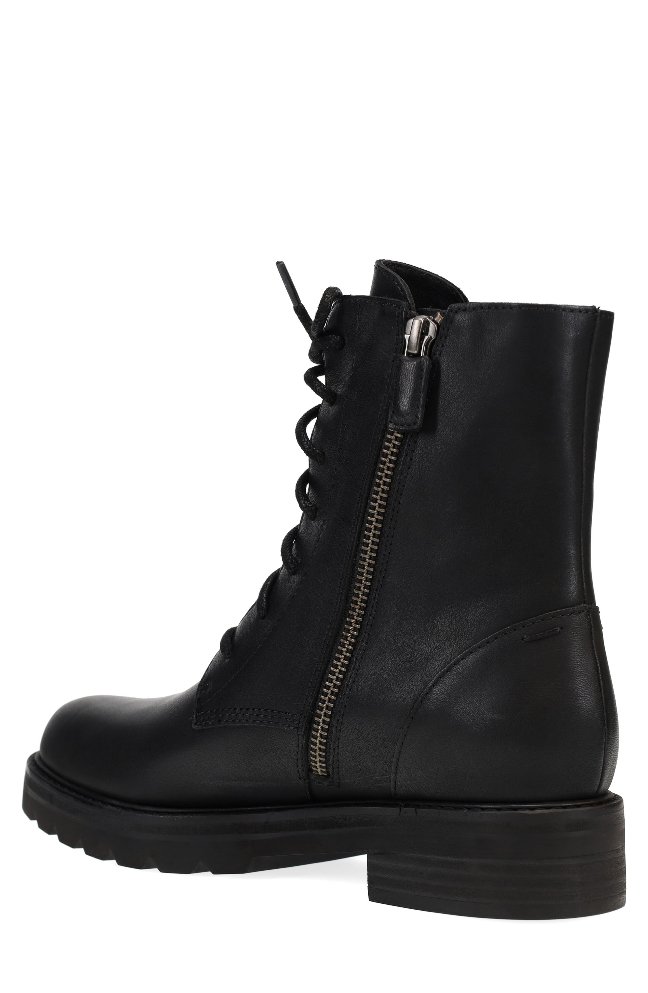 Eileen Fisher Coin Lace-Up Combat Boot, Alternate, color, 