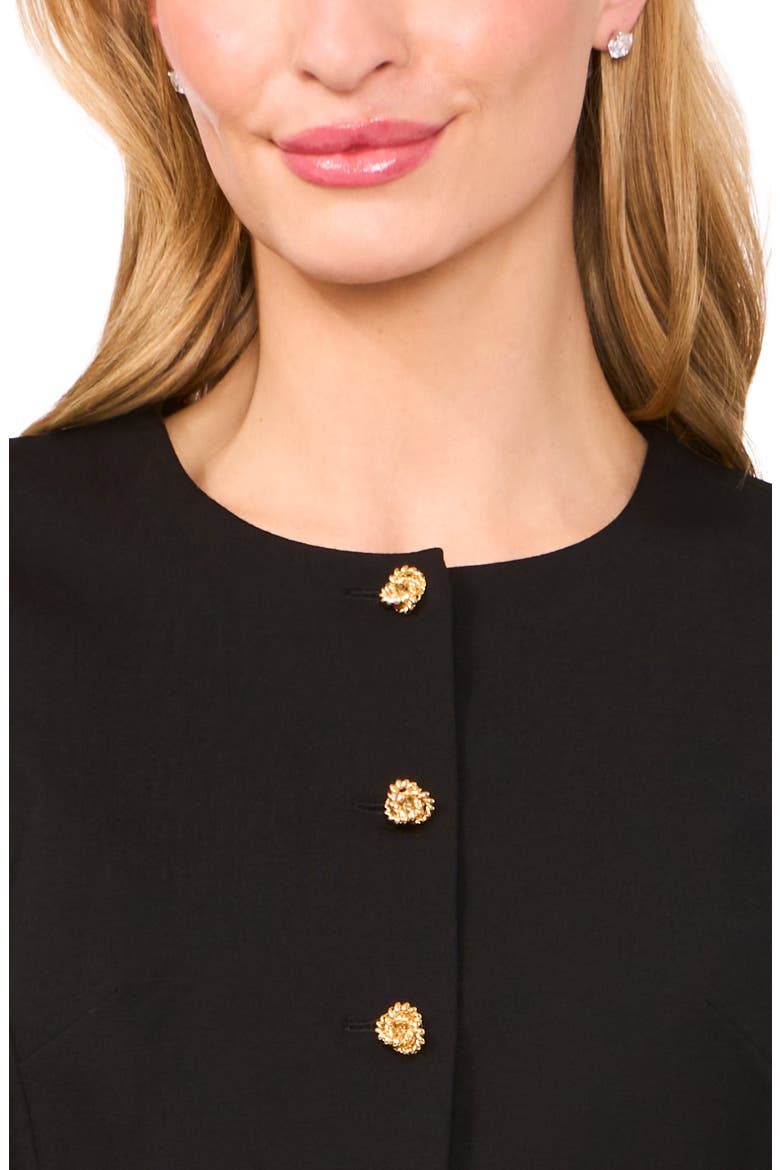 Long Sleeve Mixed Media Dress, Alternate, color, RICH BLACK