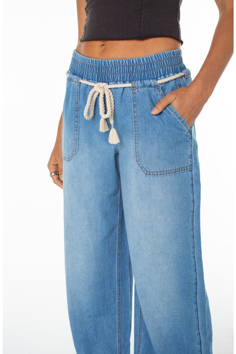 Paddle On Drawstring Denim Pants, Alternate, color, STRANDED