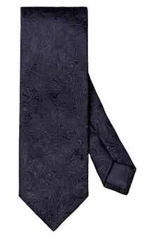 Eton Navy Paisley Silk Jacquard Tie