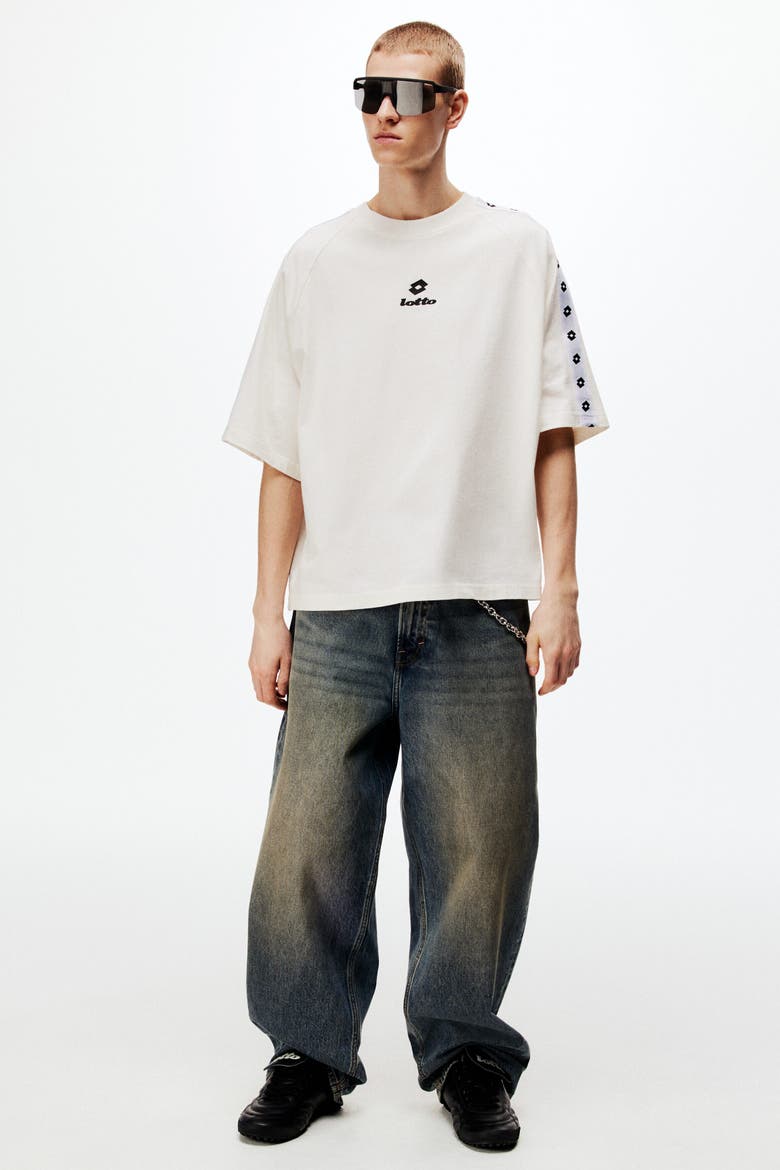 Oversized Fit Cotton T-shirt, Alternate, color, White/Lotto